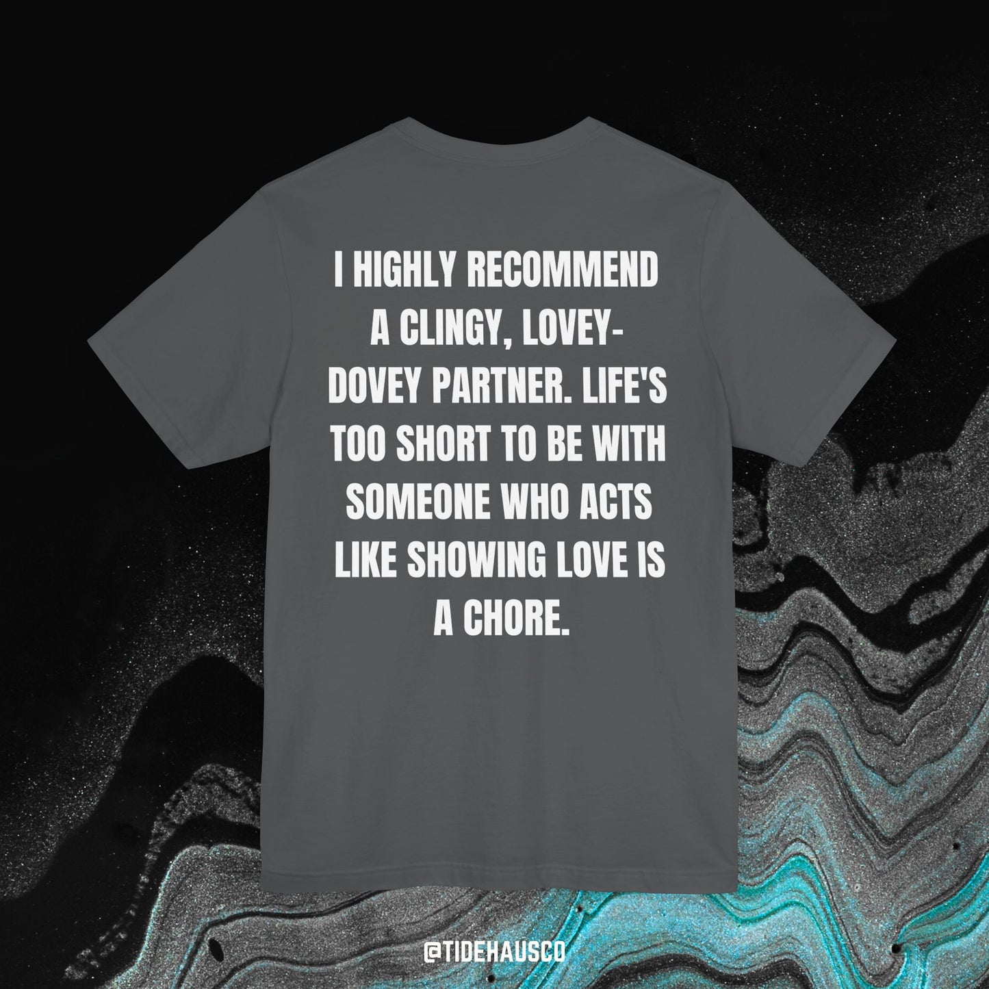 Lovey-Dovey Partner – Graphic T-Shirt | Soft Relationship Quote Tee