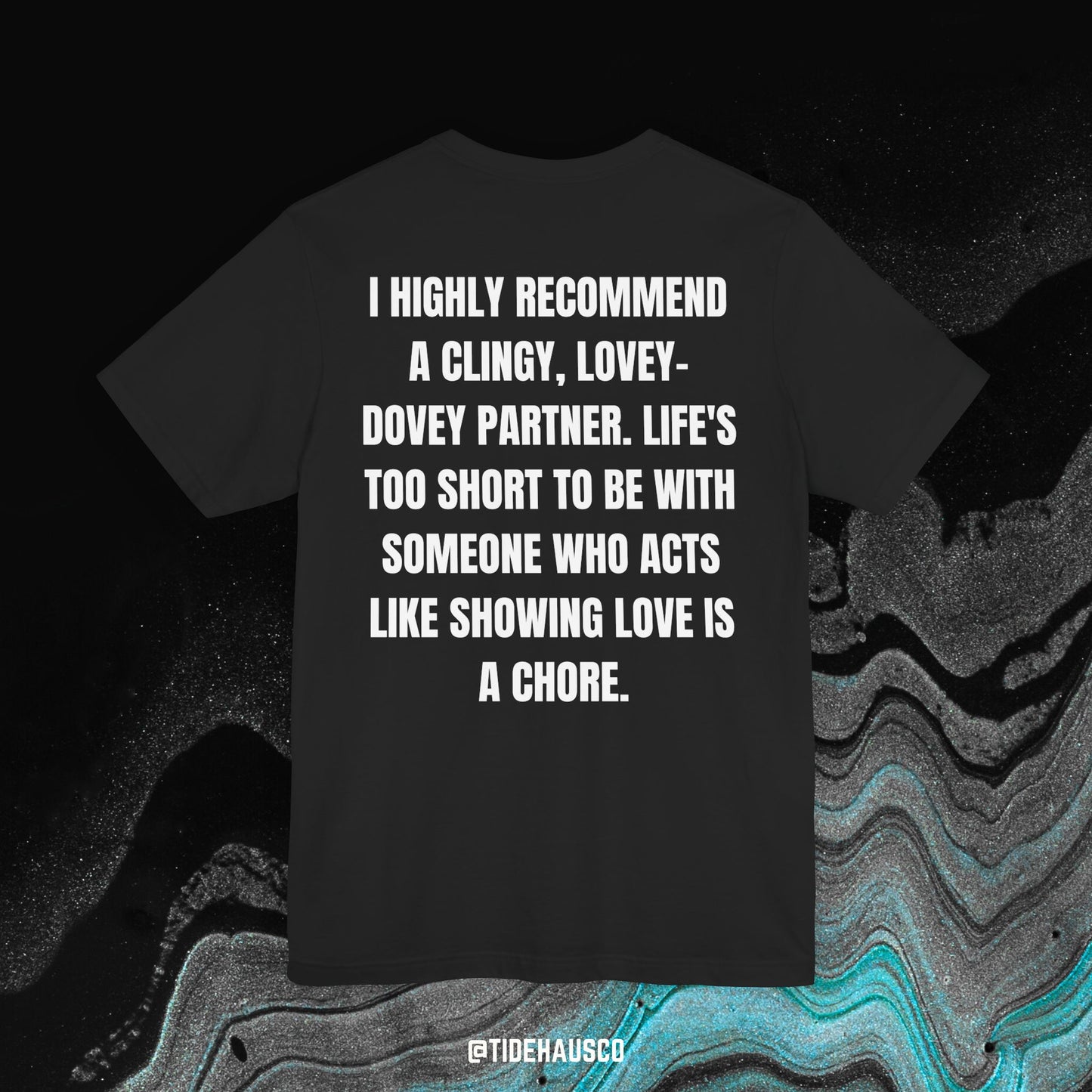 Lovey-Dovey Partner – Graphic T-Shirt | Soft Relationship Quote Tee