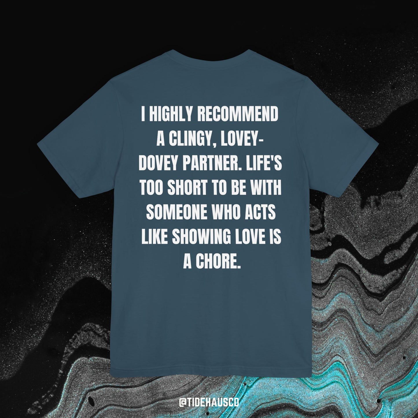 Lovey-Dovey Partner – Graphic T-Shirt | Soft Relationship Quote Tee