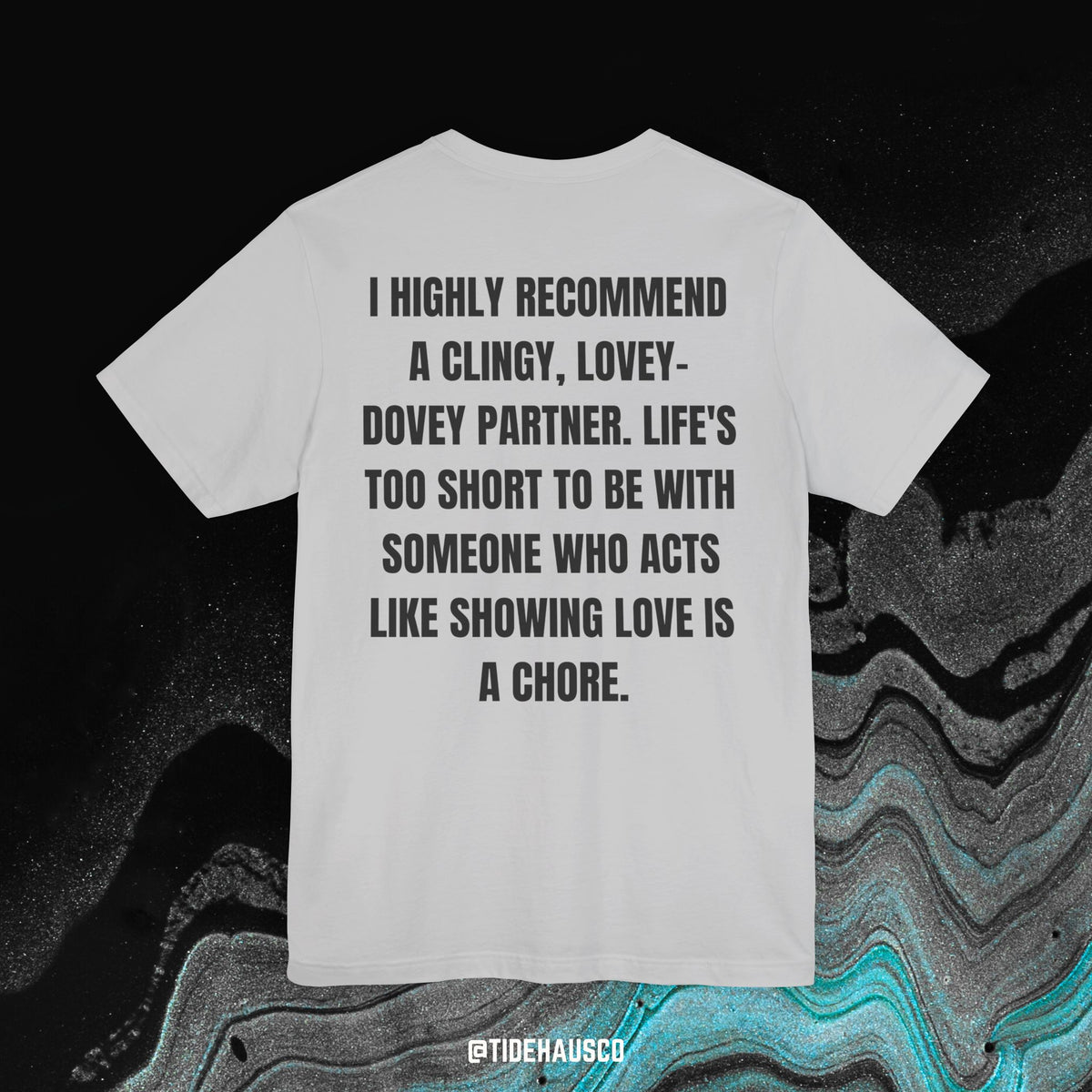 Lovey-Dovey Partner – Graphic T-Shirt | Soft Relationship Quote Tee