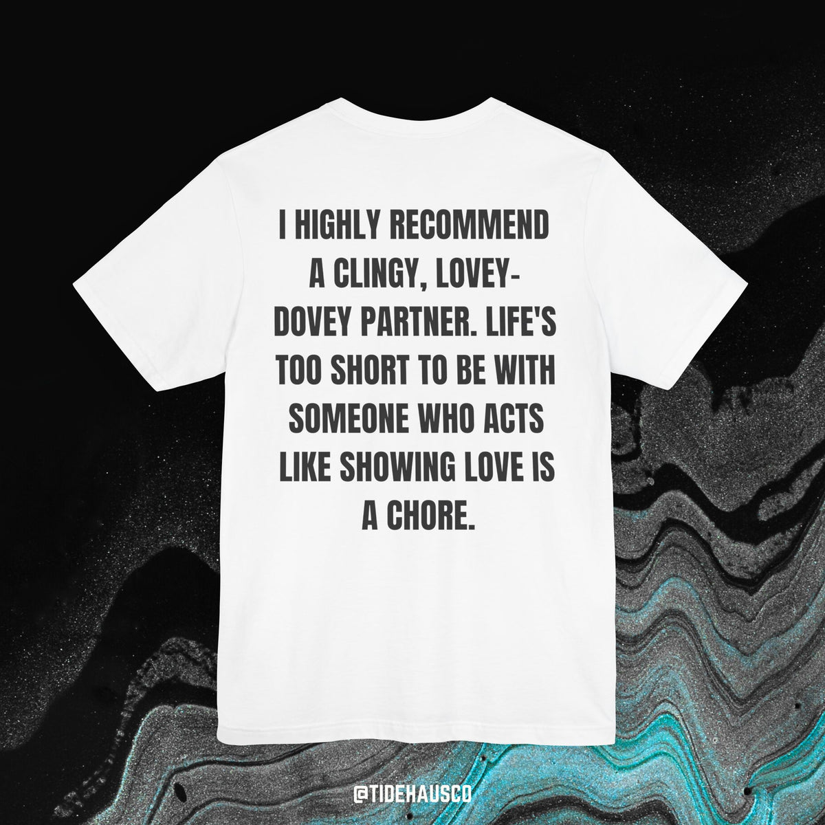 Lovey-Dovey Partner – Graphic T-Shirt | Soft Relationship Quote Tee