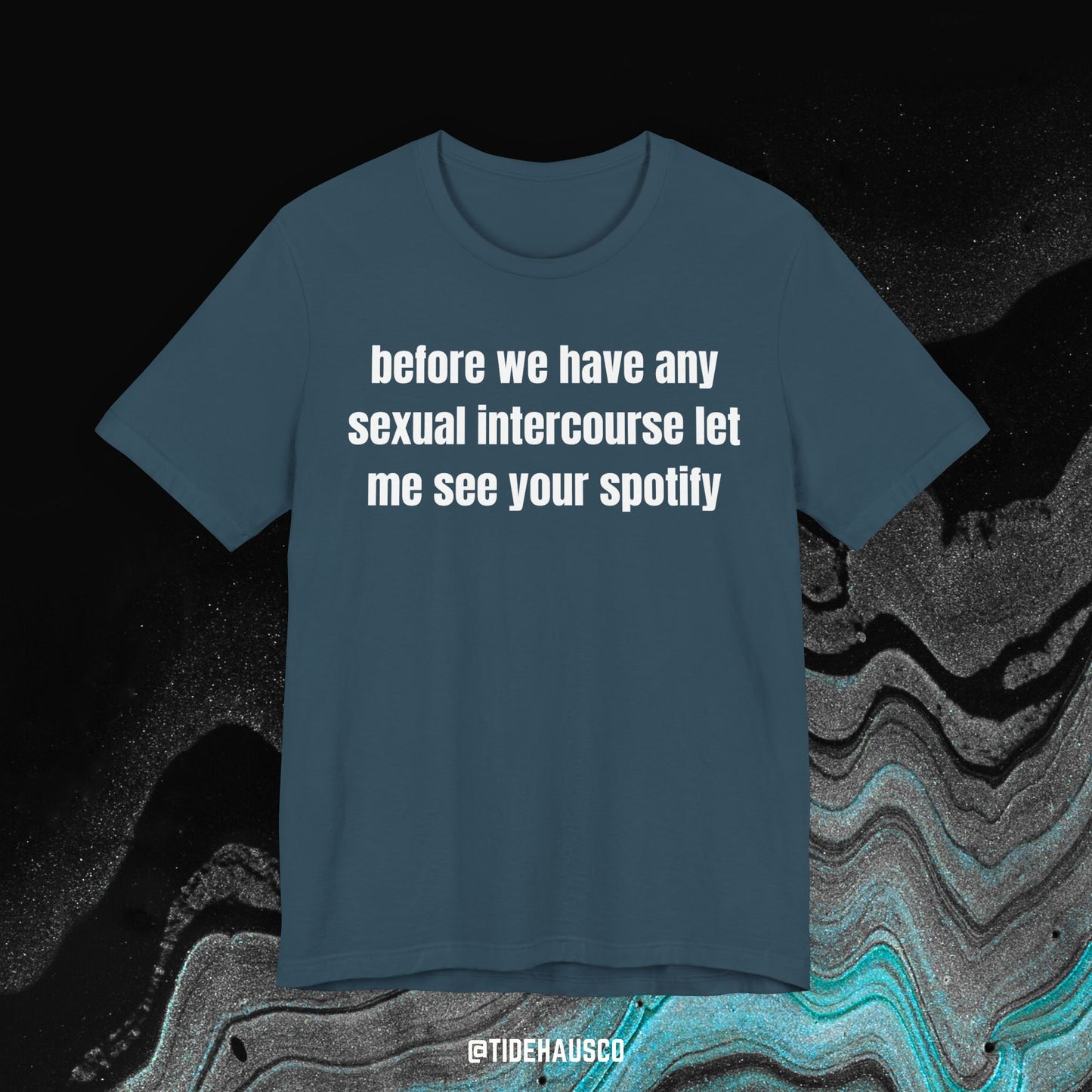 Spotify Check – Graphic T-Shirt | Funny Music Lover Quote Tee